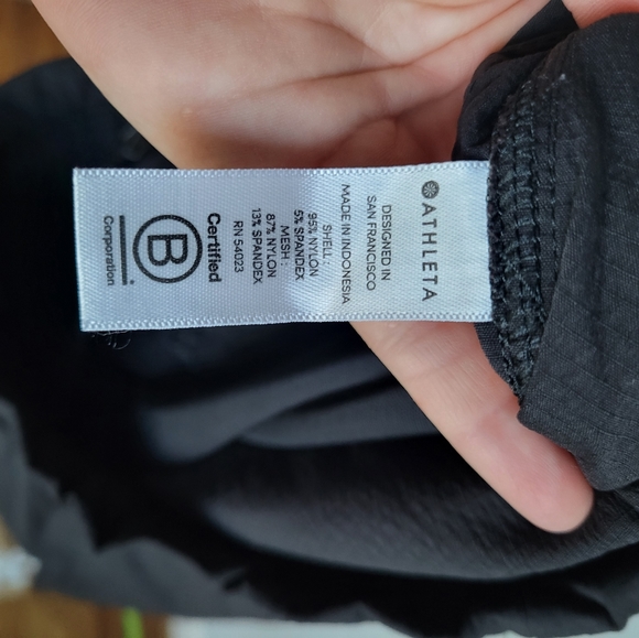 Athleta, Trekkie Nylon Drawstring Paper Bag Black Active Nylon Pants, 8 - Picture 8 of 10